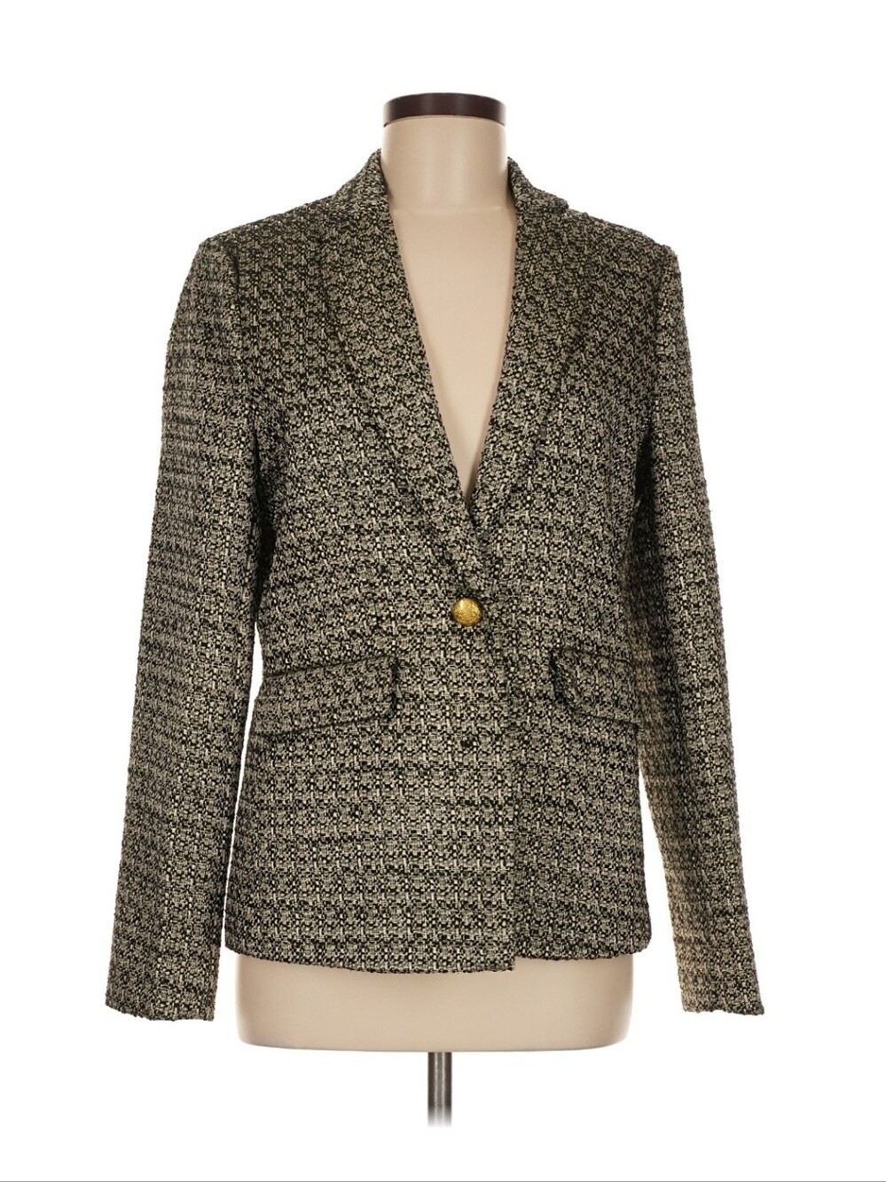 Evereve Starstruck Metallic Tweed Blazer | Size M | Orig $158